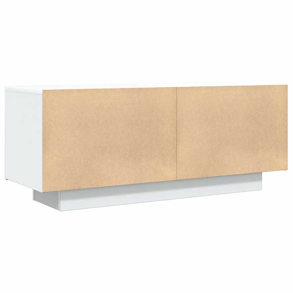 vidaXL Tv-meubel 100x35x40cm Wit - Bew. Hout | 55% Korting