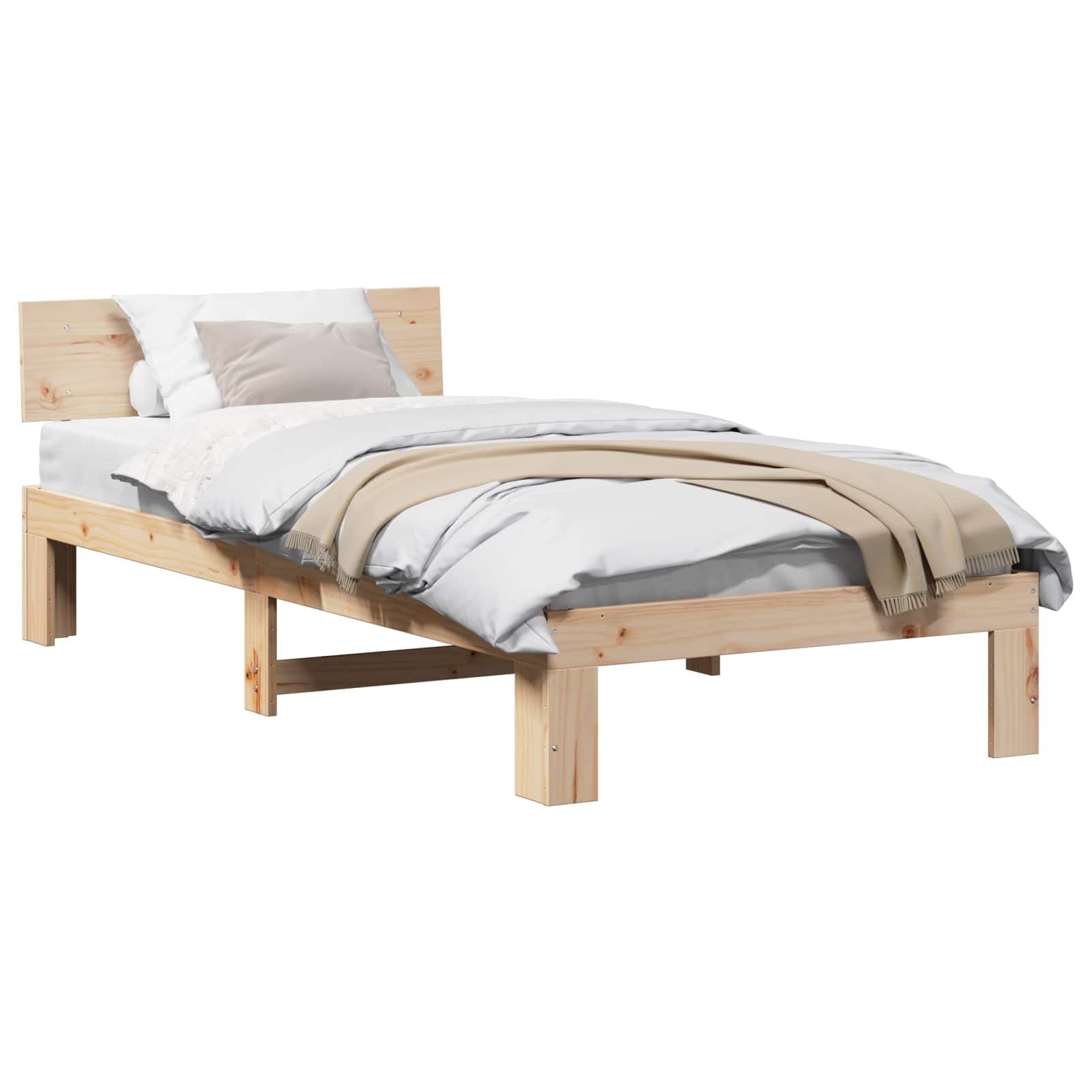 vidaXL Bedframe Bruin 80x200 cm - 35% Korting!