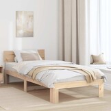 vidaXL Bedframe Bruin 80x200 cm - 35% Korting!