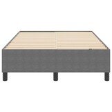 vidaXL Boxspring Bed Lichtgrijs 120x190 cm Katoen - 35% Korting!