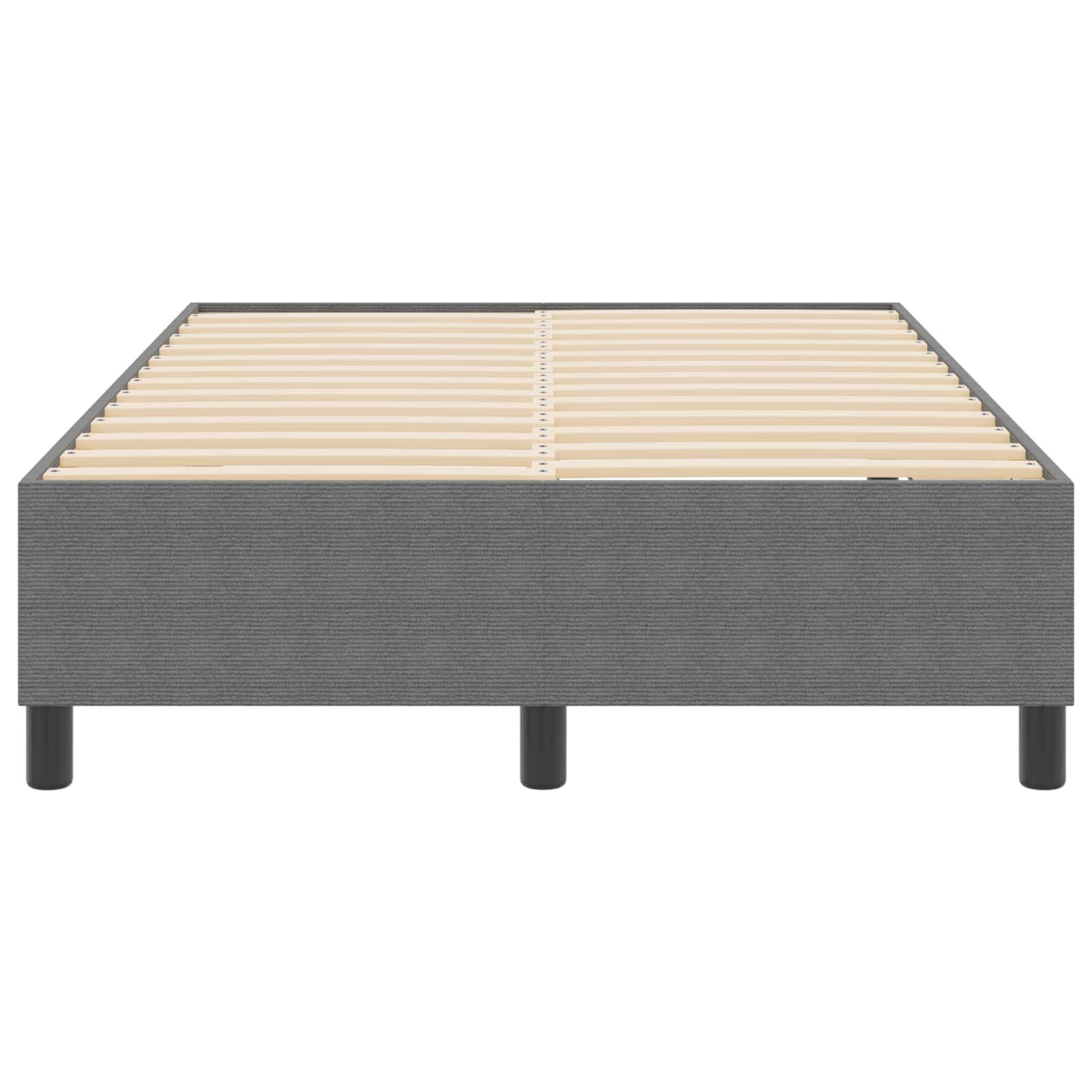vidaXL Boxspring Bed Lichtgrijs 120x190 cm Katoen - 35% Korting!