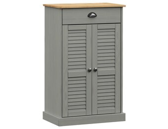 vidaXL Schoenenkast VIGO - 60x35x96 cm Grenenhout Grijs | -55%