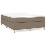 vidaXL Bedframe Taupe 140x200 cm - Nu 35% Korting!