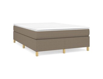 vidaXL Bedframe Taupe 140x200 cm - Nu 35% Korting!