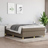 vidaXL Bedframe Taupe 140x200 cm - Nu 35% Korting!