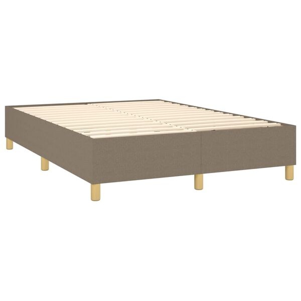 vidaXL Bedframe Taupe 140x200 cm - Nu 35% Korting!
