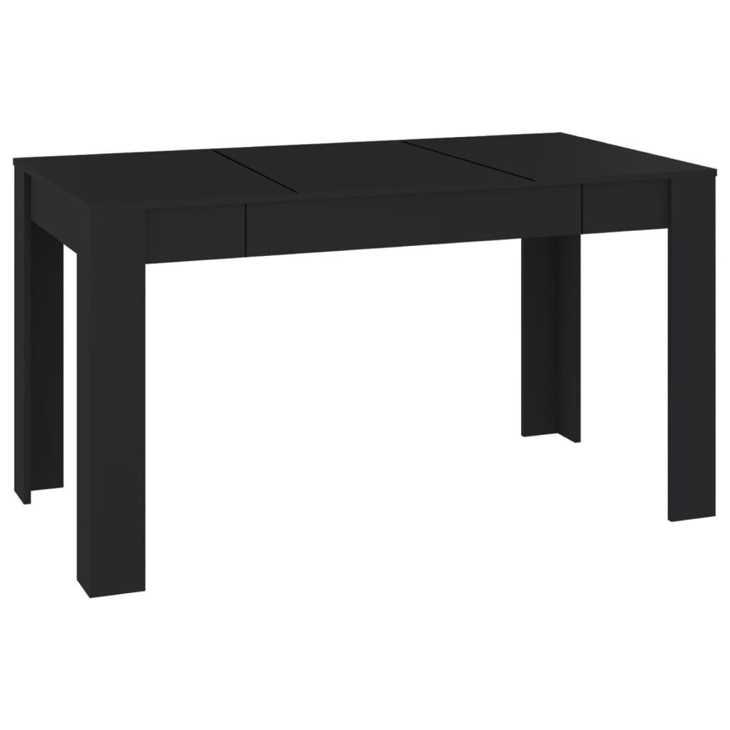 vidaXL Eettafel 140cm Zwart - 55% Korting! | Retourproduct