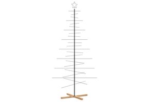 vidaXL Metalen Kerstboom Zwart 210cm - 55% Korting!
