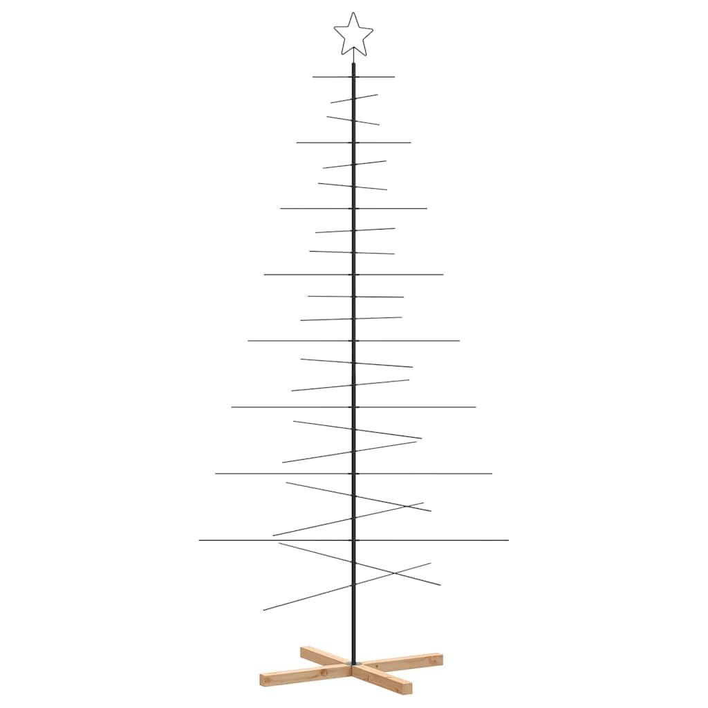 vidaXL Metalen Kerstboom Zwart 210cm - 55% Korting!