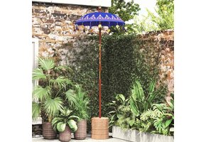 vidaXL Balinese Parasol Blauw (90-100) x 260 cm - 35% Korting