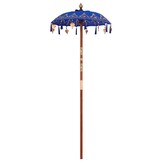 vidaXL Balinese Parasol Blauw (90-100) x 260 cm - 35% Korting