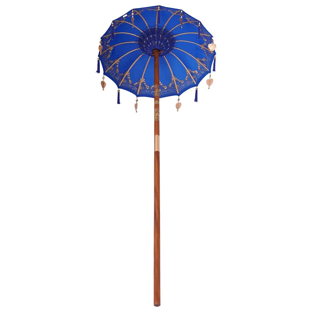 vidaXL Balinese Parasol Blauw (90-100) x 260 cm - 35% Korting