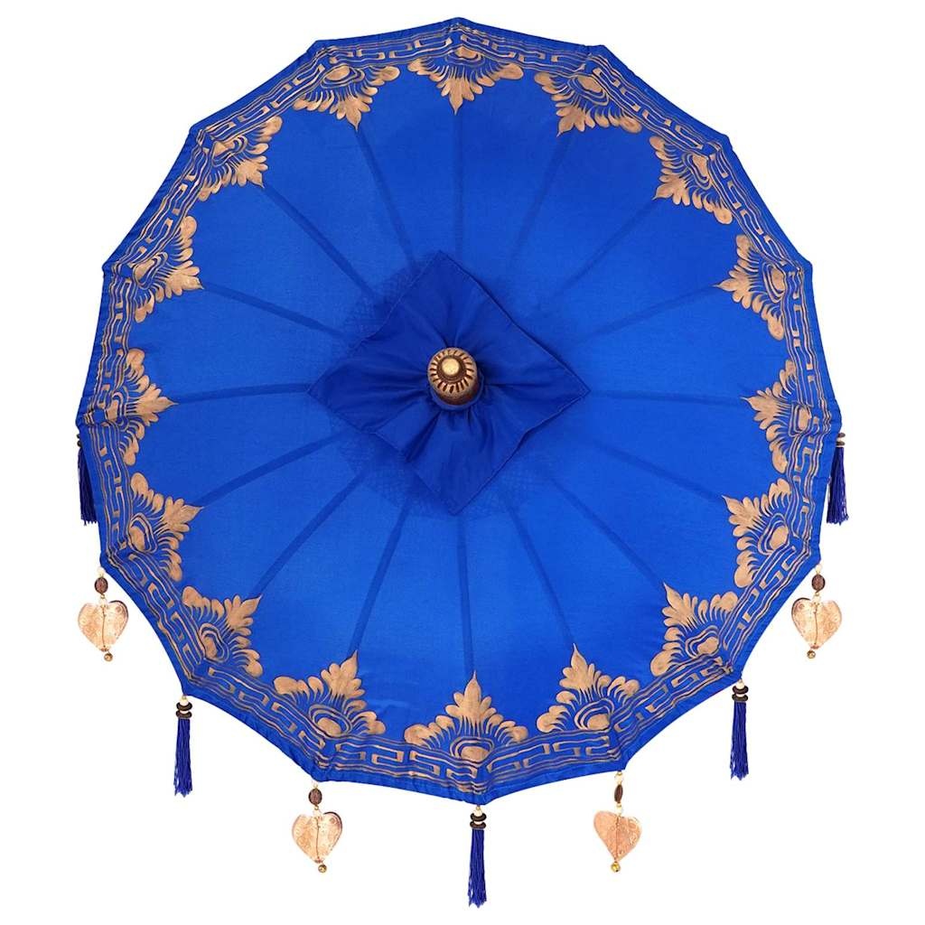 vidaXL Balinese Parasol Blauw (90-100) x 260 cm - 35% Korting