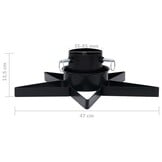 vidaXL Kerstboomstandaard Zwart - 47x47x13,5 cm | 43% Korting!