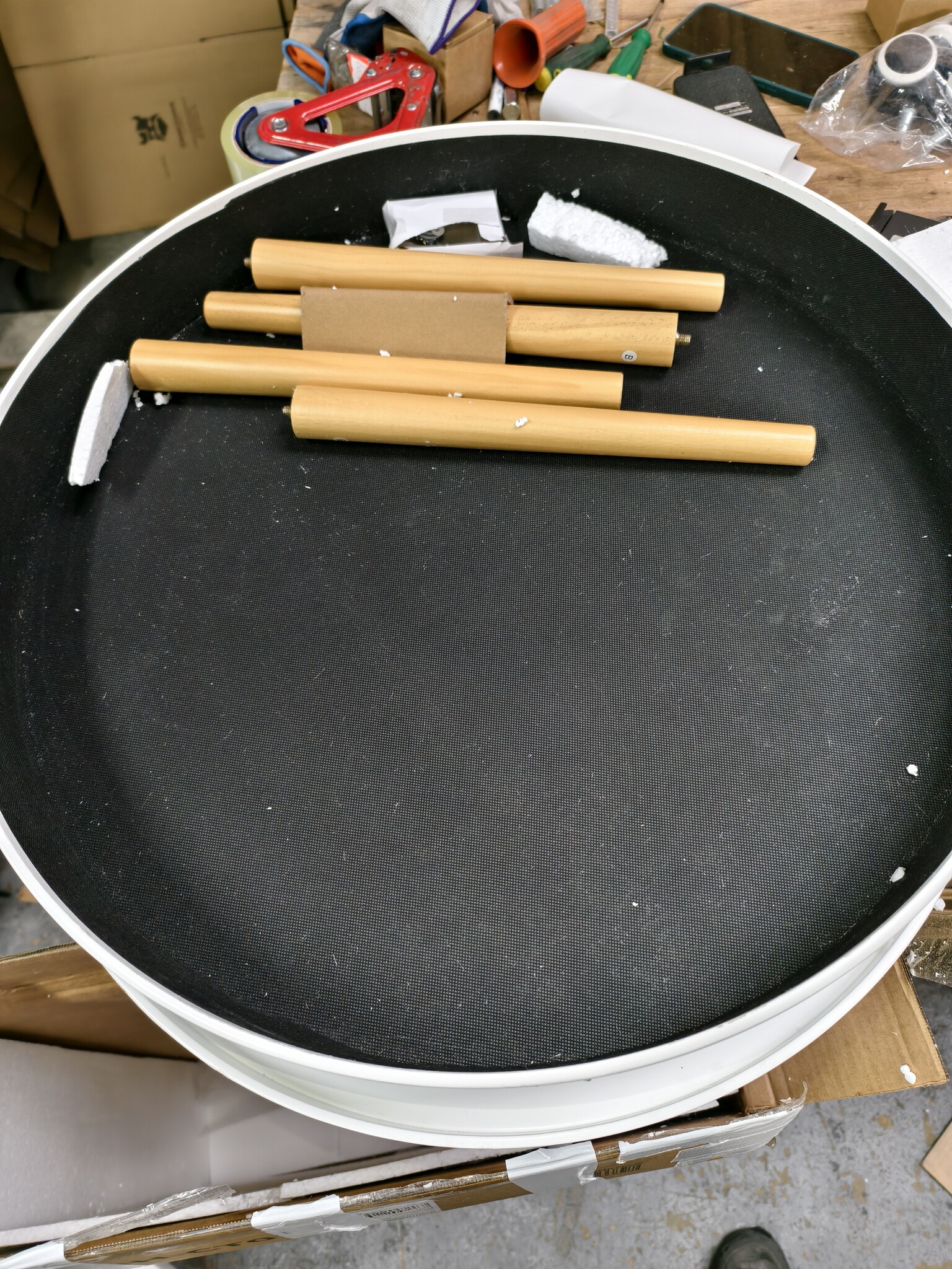 Houten Salontafel Wit - 60x60cm - Met Opbergruimte - 64% Korting