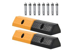 vidaXL Parkeerblokken Rubber 49x15x9 cm - 37% Korting