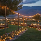 Set van 2 Slingerlichtjes Palen 3,2m - 63% Korting!