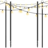 Set van 2 Slingerlichtjes Palen 3,2m - 63% Korting!
