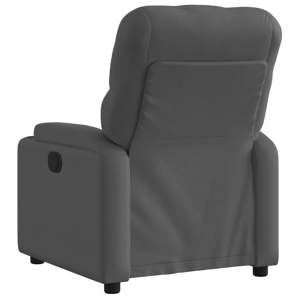 vidaXL Fauteuil Verstelbaar Stof Donkergrijs - 35% Korting