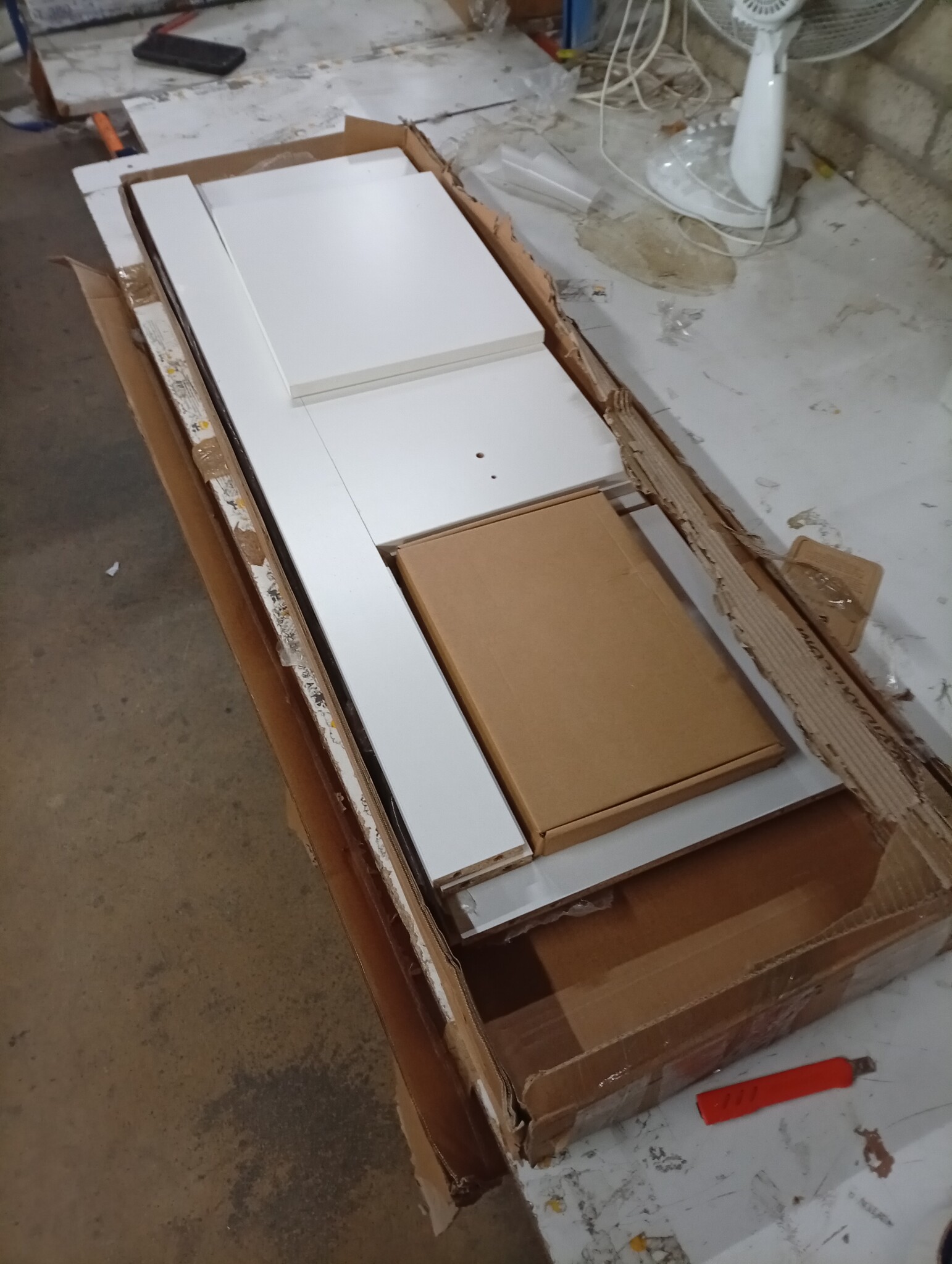 vidaXL TV-meubel Wit Bewerkt Hout - 55% Korting