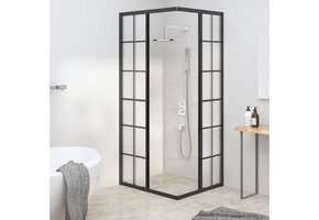 vidaXL Douchecabine 90x70x180 cm Mat Zwart - 37% Korting!