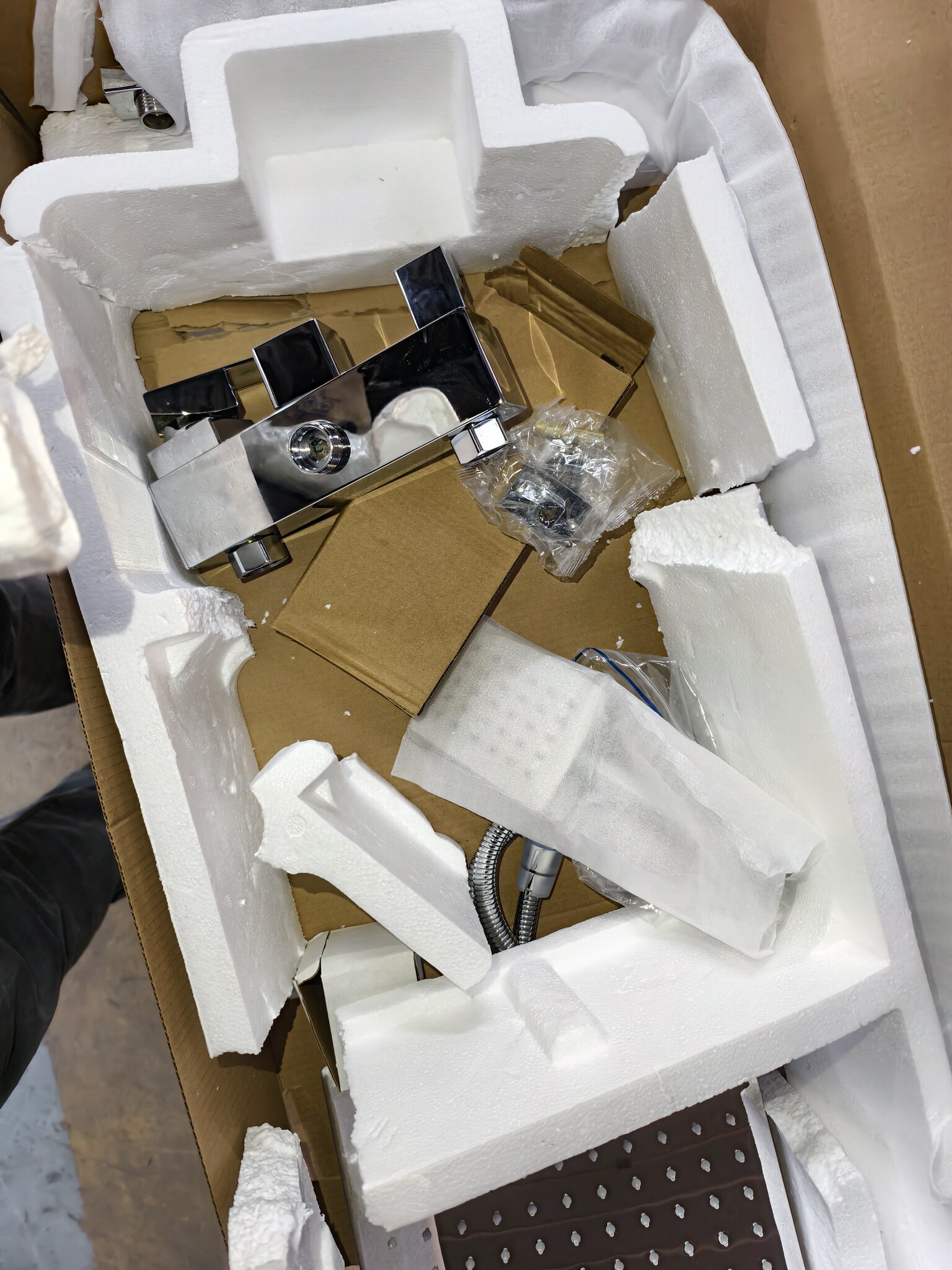 Doucheset - Badkraan, Regendouche & Handdouche (30cm) - Chroom