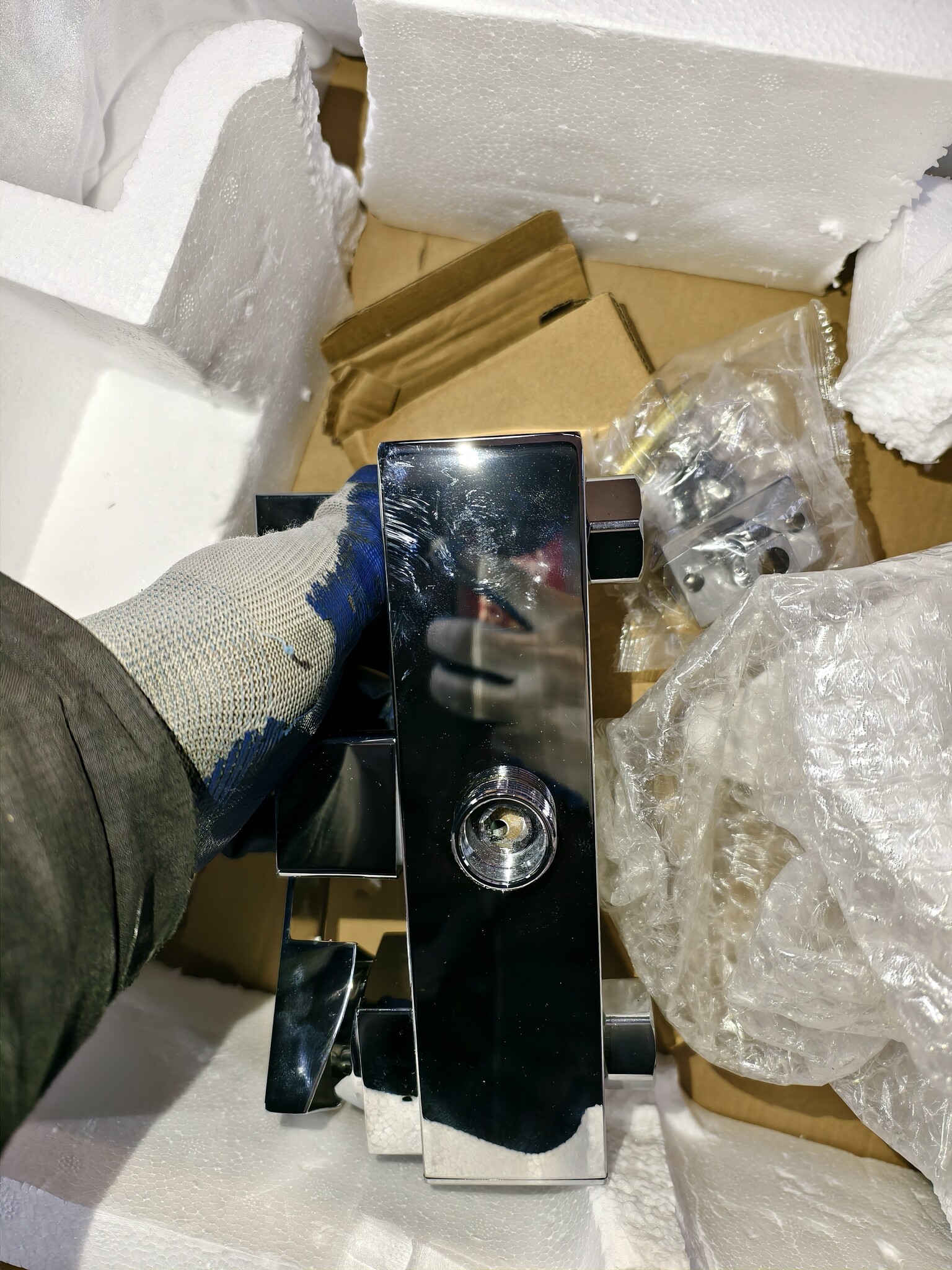 Doucheset - Badkraan, Regendouche & Handdouche (30cm) - Chroom