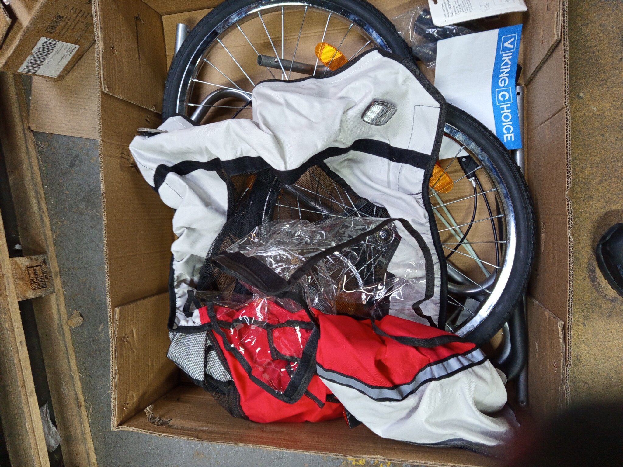 Fietskar Kind - Rood - met Schokbreker | Viking Choice