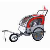 Fietskar Kind - Rood - met Schokbreker | Viking Choice