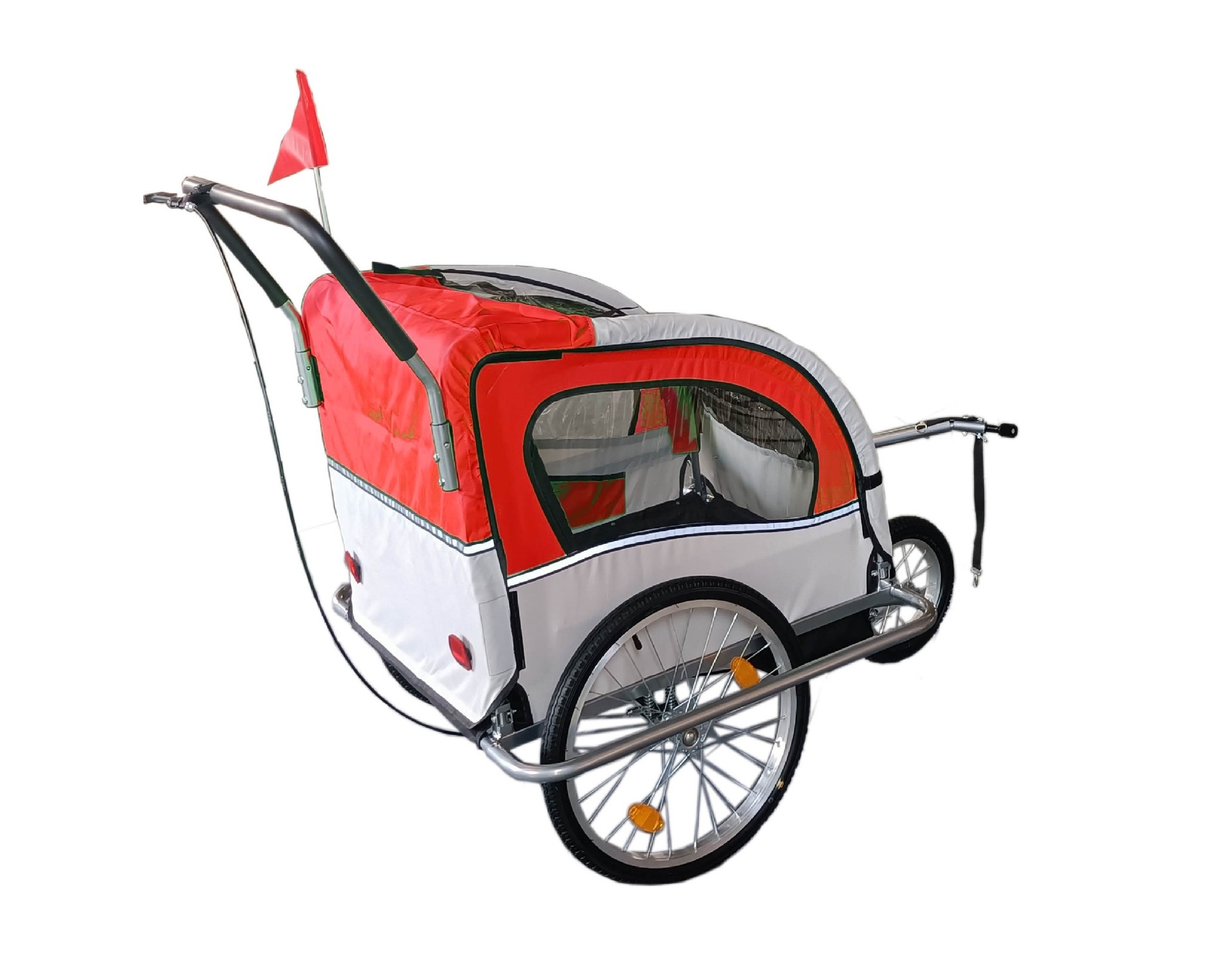 Fietskar Kind - Rood - met Schokbreker | Viking Choice