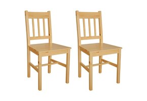 vidaXL Eetkamerstoelen 2 st grenenhout