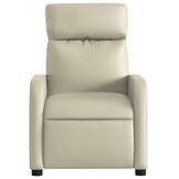 vidaXL Fauteuil Kunstleer Crème - 55% Korting