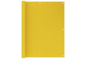 vidaXL Balkonscherm Geel 120x600 cm HDPE - 35% Korting!