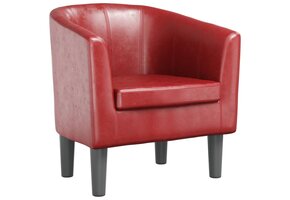 vidaXL Kuipstoel Kunstleer Wijnrood | 35% Korting