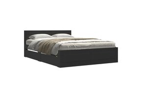 vidaXL Bedframe Zwart 140x200 cm - 30% Korting!