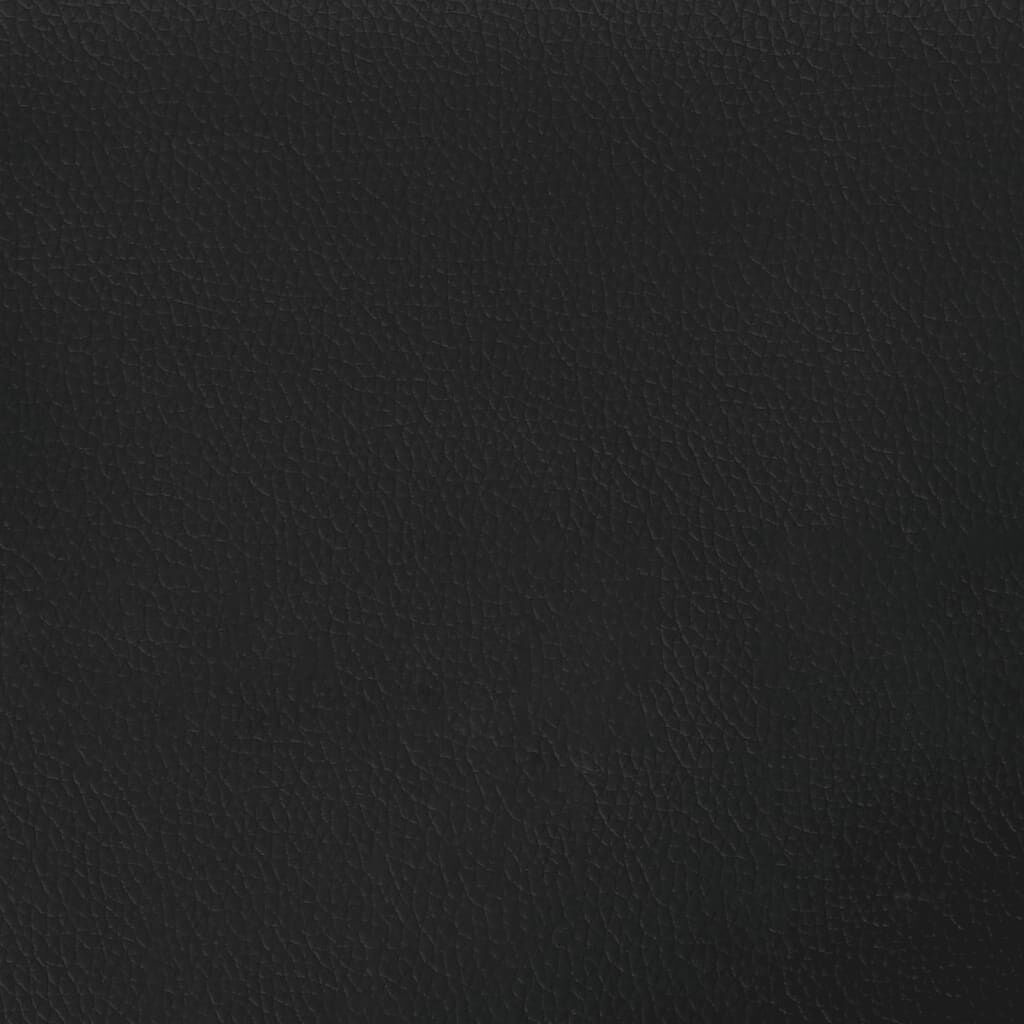 vidaXL Driezitsbank 180 cm kunstleer zwart - 35% Korting!