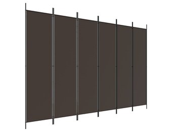 vidaXL Kamerscherm 6 panelen 300x200 cm Bruin (55% korting)