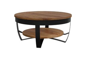 vidaXL Salontafel 65x65x32cm Massief Acaciahout - 35% Korting