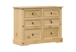 vidaXL Ladekast Corona Grenenhout (112x48x91 cm) - 55% Korting!