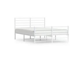 vidaXL Bedframe Metaal Wit 120x200 cm - Nu 59% Korting!