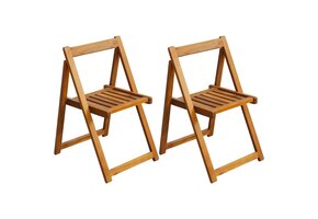 VidaXL Tuinstoelen (2x) - Incl. 68% Korting! Massief Acaciahout