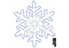 vidaXL Kerstsneeuwvlok 156 LED Blauw - 35% Korting!