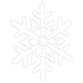 vidaXL Kerstsneeuwvlok 156 LED Blauw - 35% Korting!