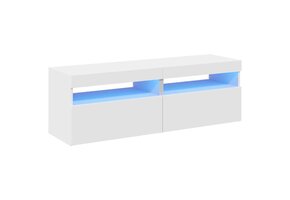 vidaXL TV-meubelen met LED (2 stuks) - Wit - Nu 35% Korting!