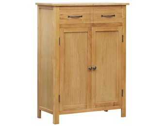 vidaXL Schoenenkast Massief Eikenhout 76x37x105 cm - 35% Korting