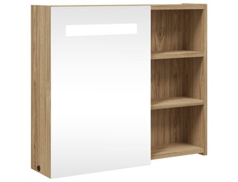 VidaXL Badkamerkast met Spiegel & LED (60cm) - 60% Korting!