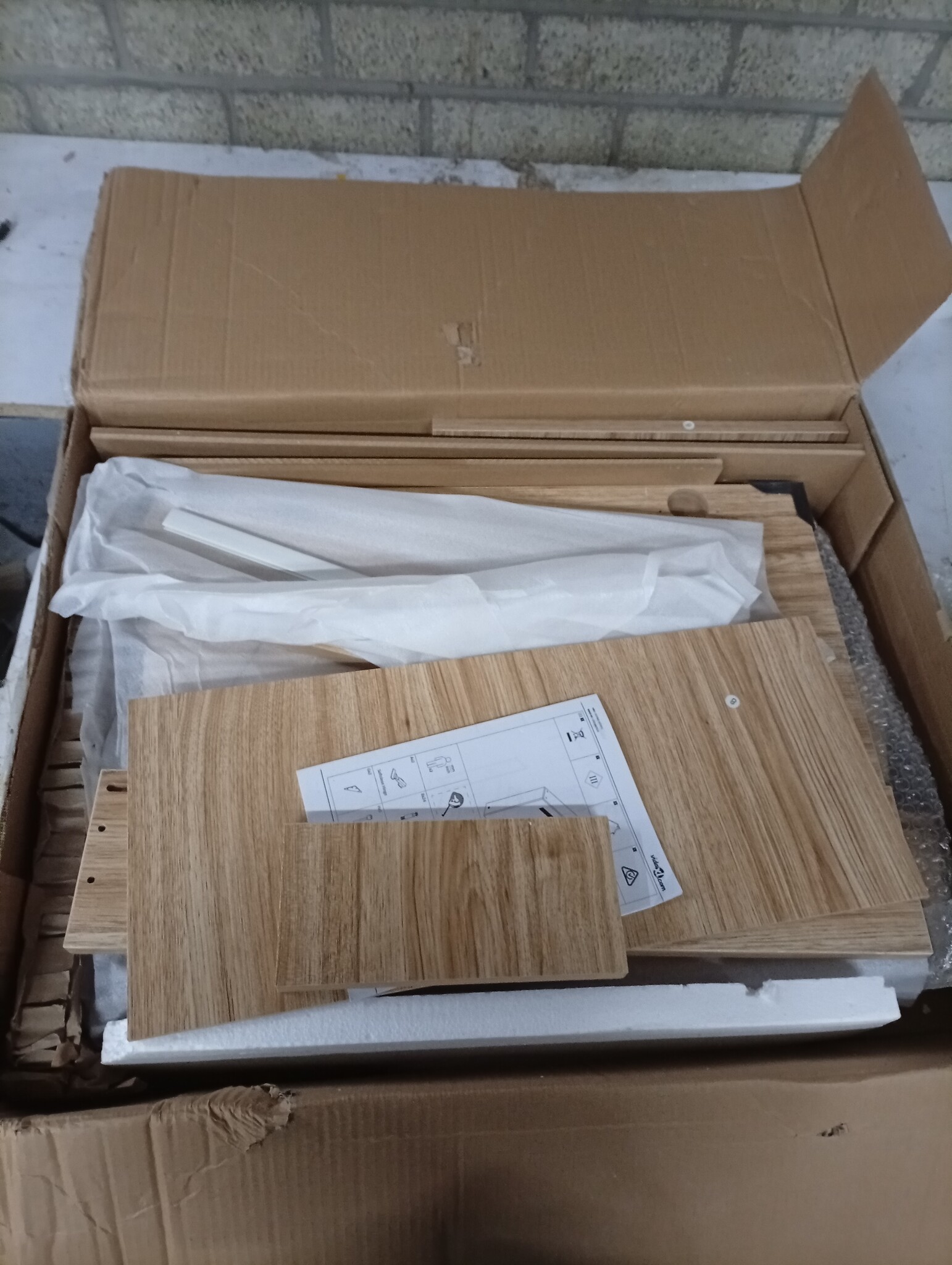 VidaXL Badkamerkast met Spiegel & LED (60cm) - 60% Korting!