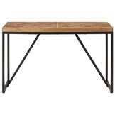 vidaXL Eettafel Massief Hout - 120x60cm - Industriële Look - Nu 60% Korting!