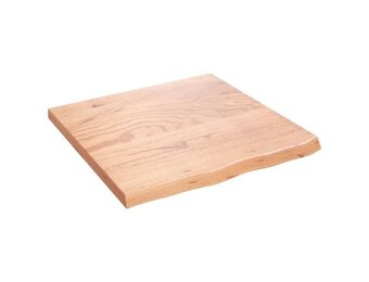 vidaXL Wastafelblad Massief Hout 60x60cm - 60% Korting