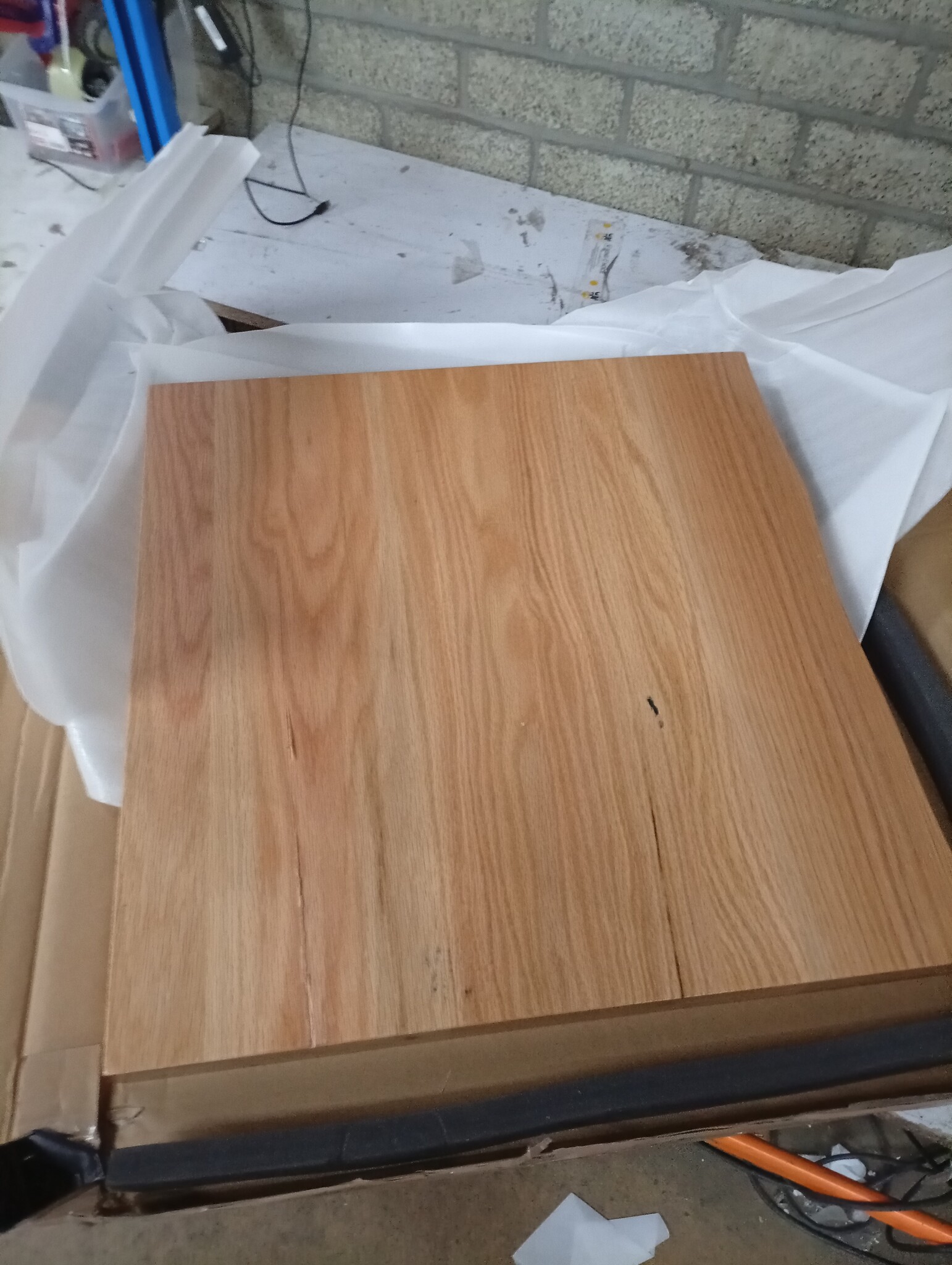 vidaXL Wastafelblad Massief Hout 60x60cm - 60% Korting